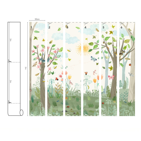 Busy Buzzy Wall Mural Busy Buzzy | Romo Europe