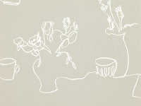 Tabletop - Beige Wallcovering | Romo