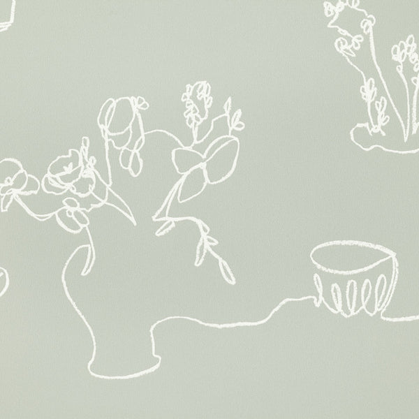 Tabletop, Pale Green Wallcoverings | Romo