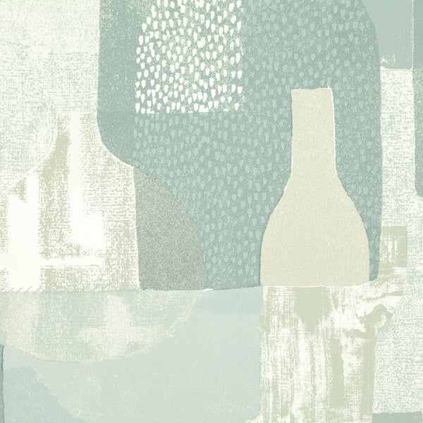 Still Life, Teal Wallcoverings | Romo