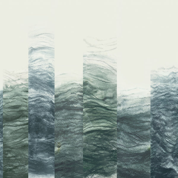 Shift Wall Mural Celadon | Romo Europe