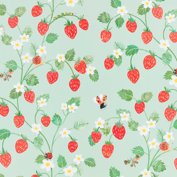 Strawberry Patch Wallpaper Strawberry Patch | Romo Europe