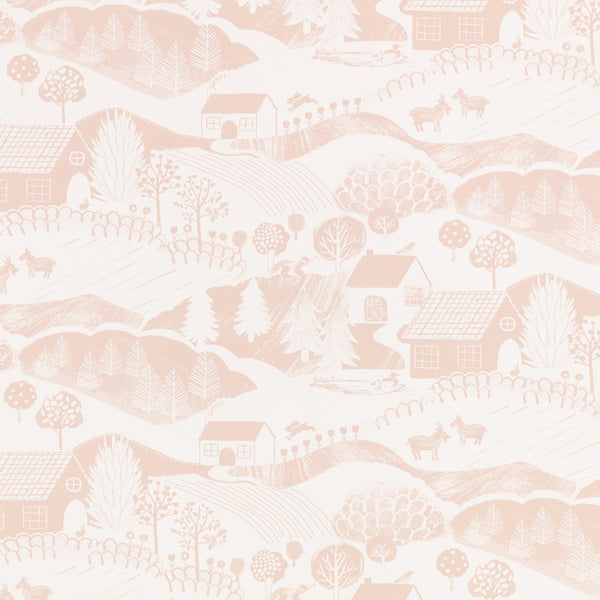 Far Far Away Wallpaper Blush | Romo Europe