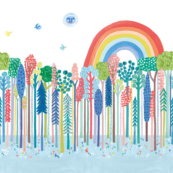 Rainbow Forest Wall - Mural Wallcoverings | Romo