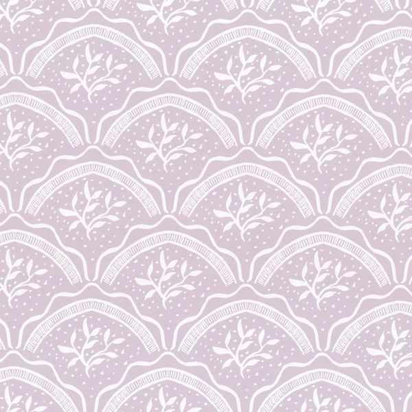 Vine Scallop Lilac | Stout Textiles