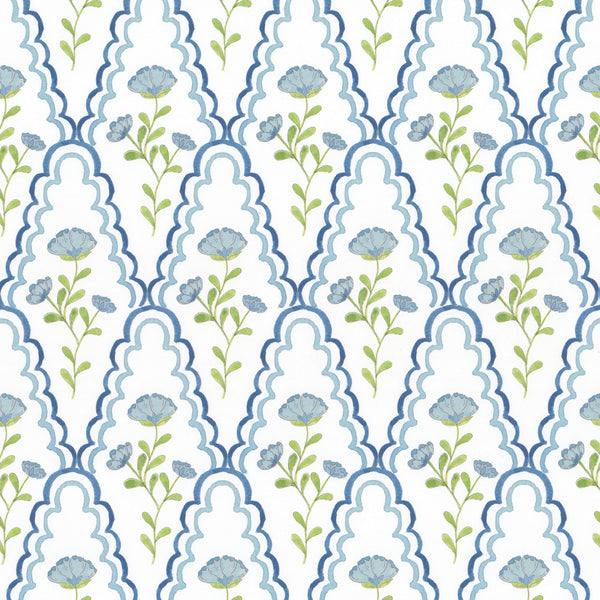 Scallop Floral Denim | Stout Textiles
