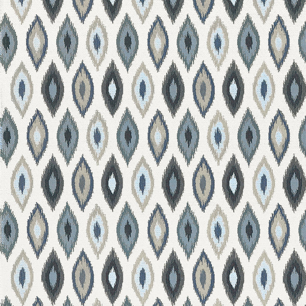 Beliza Navy and Sky Wallcovering | Thibaut