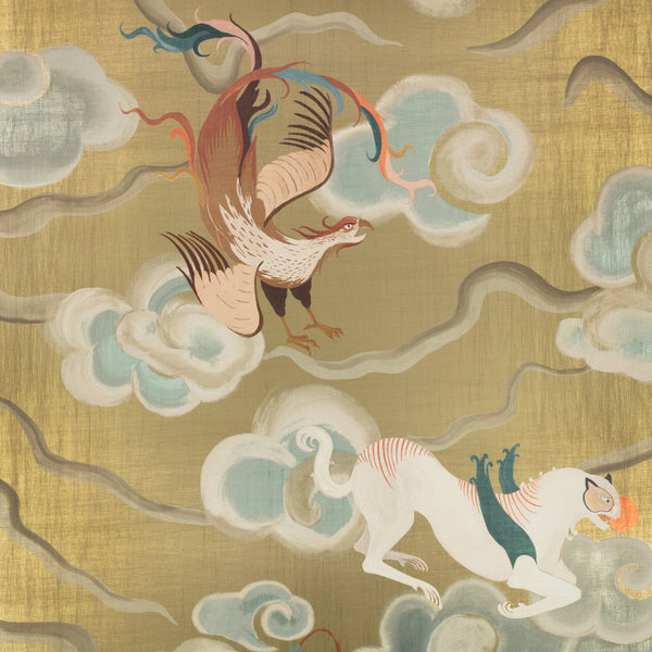 Chimera, Gilded Wallcoverings | Romo