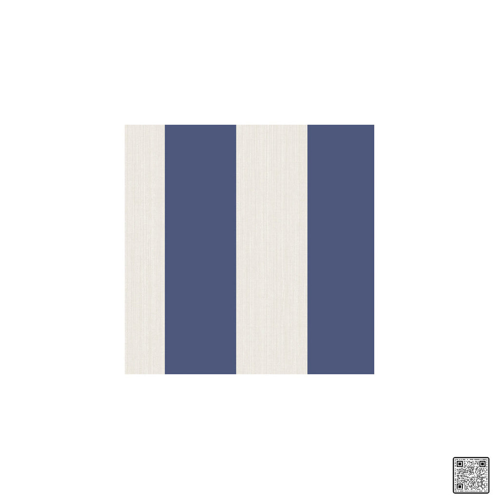 Samples and Purchasing available for Awning - Indigo  By Phillipe Romano | Phillipe Romano Barclay Living In Style |Geometric Stripes Wallcovering Vinyl/Faux Leather at Designer Wallcoverings and Fabrics