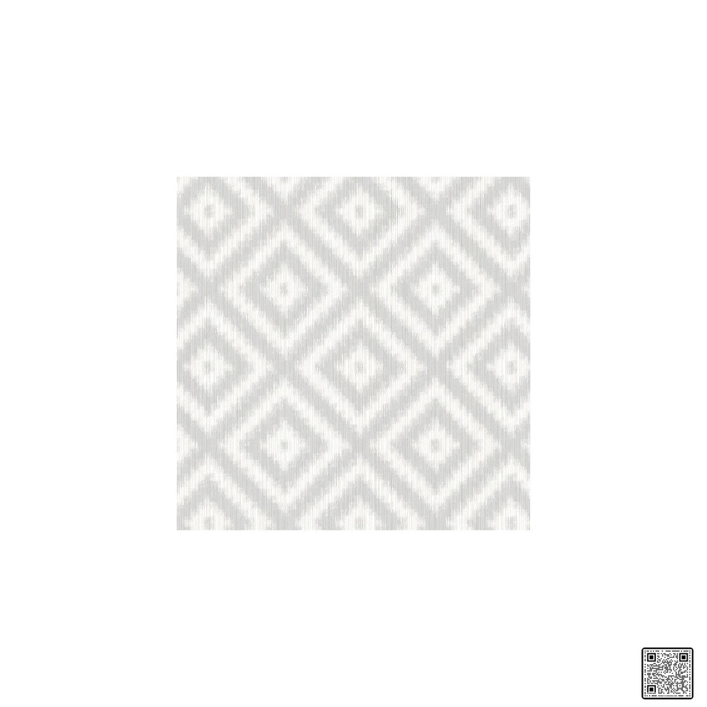 Samples and Purchasing available for Ikat Diamond - Harbor Grey  By Phillipe Romano | Phillipe Romano Barclay Living In Style |Diamond Ikat/Southwest/Kilims Wallcovering Print at Designer Wallcoverings and Fabrics