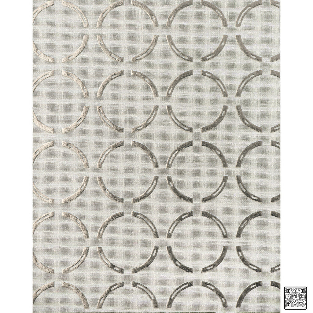Samples and Purchasing available for Perlow - Silver Lining  By Phillipe Romano | Phillipe Romano Natural Textiles |Geometric Tone On Tone Wallcovering  at Designer Wallcoverings and Fabrics
