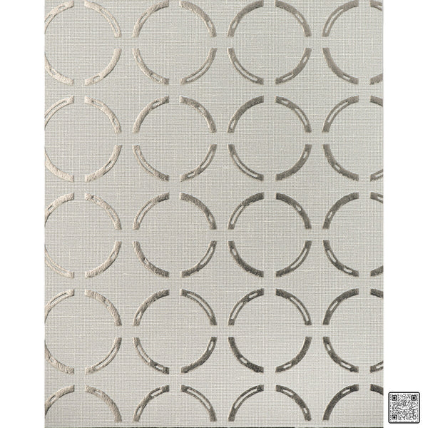 Samples and Purchasing available for Perlow - Silver Lining  By Phillipe Romano | Phillipe Romano Natural Textiles |Geometric Tone On Tone Wallcovering  at Designer Wallcoverings and Fabrics