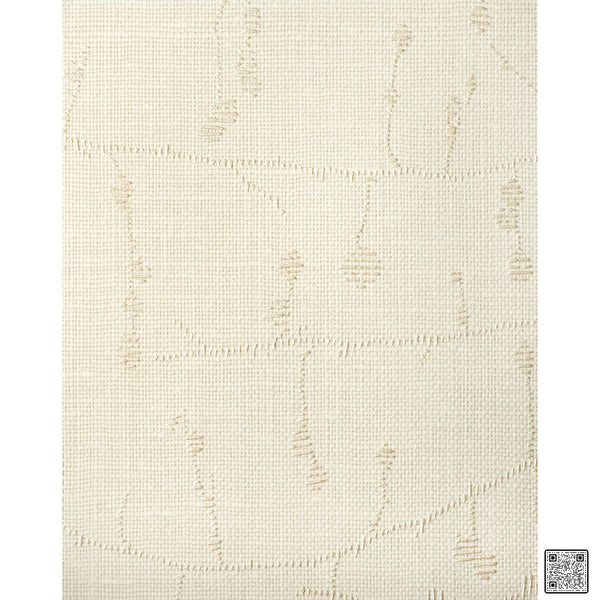 Samples and Purchasing available for Henley - Antique White  By Phillipe Romano | Phillipe Romano Natural Textiles |Botanical & Floral Tone On Tone Wallcovering  at Designer Wallcoverings and Fabrics