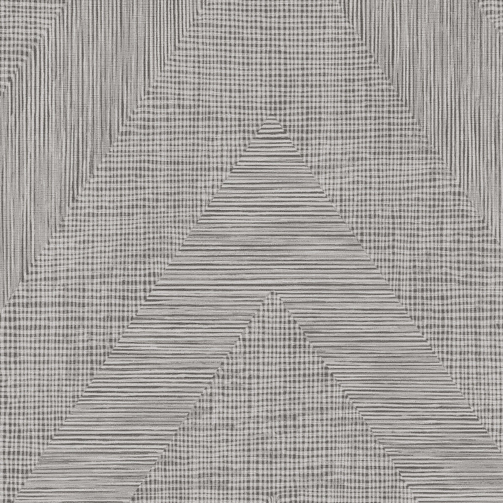 Samples and Purchasing available for Thistle - Mink Grey By Phillipe Romano | Phillipe Romano Thom Filicia Vinyls |Modern Flamestitch Wallcovering Vinyl/Faux Leather at Designer Wallcoverings and Fabrics