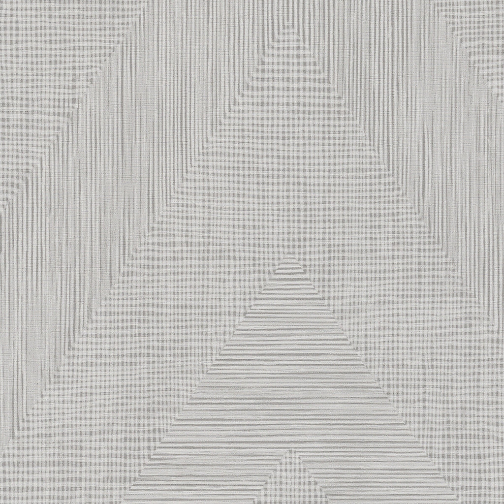 Samples and Purchasing available for Thistle - Stone Silver By Phillipe Romano | Phillipe Romano Thom Filicia Vinyls |Modern Flamestitch Wallcovering Vinyl/Faux Leather at Designer Wallcoverings and Fabrics