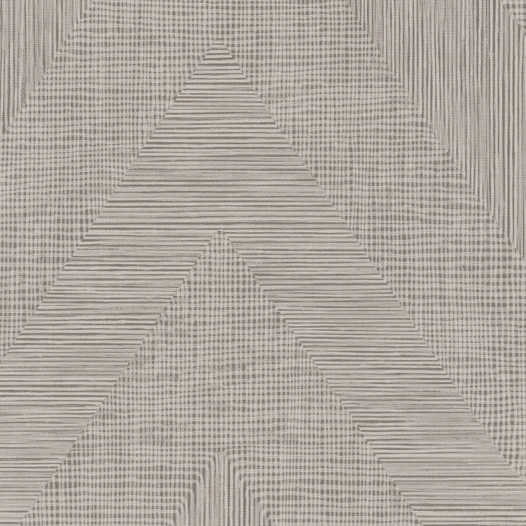 Samples and Purchasing available for Thistle - Pebble Taupe By Phillipe Romano | Phillipe Romano Thom Filicia Vinyls |Modern Flamestitch Wallcovering Vinyl/Faux Leather at Designer Wallcoverings and Fabrics