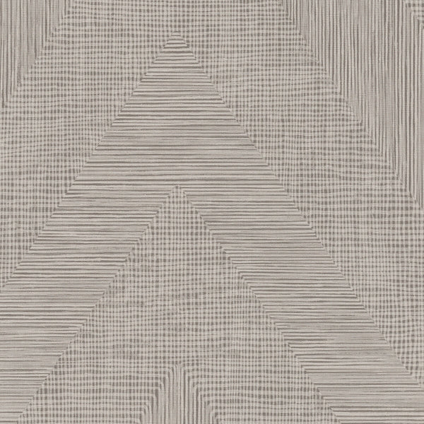 Samples and Purchasing available for Thistle - Pebble Taupe By Phillipe Romano | Phillipe Romano Thom Filicia Vinyls |Modern Flamestitch Wallcovering Vinyl/Faux Leather at Designer Wallcoverings and Fabrics