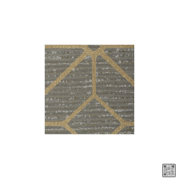 Samples and Purchasing available for Radius Trellis - Graphite  By Phillipe Romano | Phillipe Romano Thom Filicia Vinyls |Modern Geometric Wallcovering Vinyl/Faux Leather at Designer Wallcoverings and Fabrics