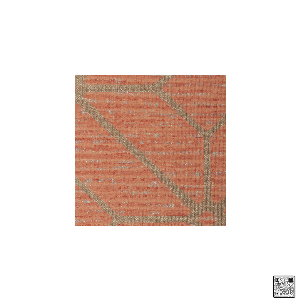 Samples and Purchasing available for Radius Trellis - Cayenne  By Phillipe Romano | Phillipe Romano Thom Filicia Vinyls |Modern Geometric Wallcovering Vinyl/Faux Leather at Designer Wallcoverings and Fabrics