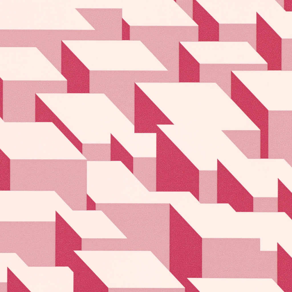 Cubic Bumps Wallpaper Blush | Romo Europe