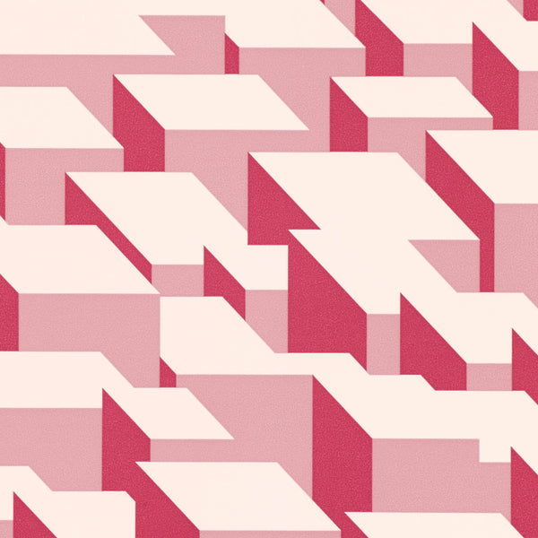 Cubic Bumps Wallpaper Blush | Romo Europe