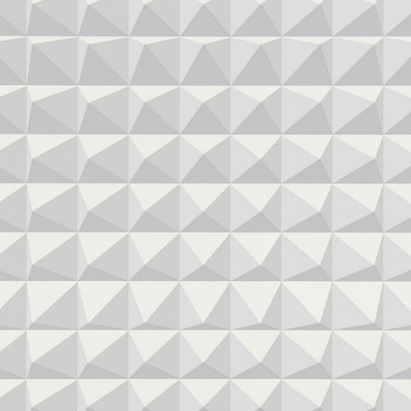 Domino Pyramid Wallpaper Concrete | Romo Europe