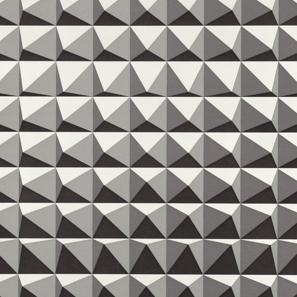 Domino Pyramid Wallpaper Monochrome | Romo Europe