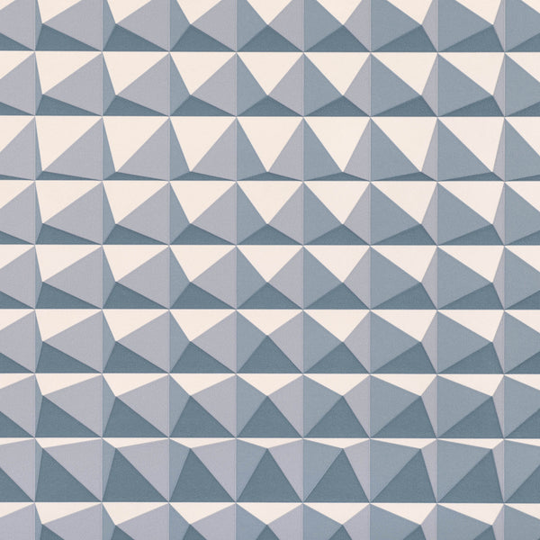 Domino Pyramid Wallpaper Steel | Romo Europe