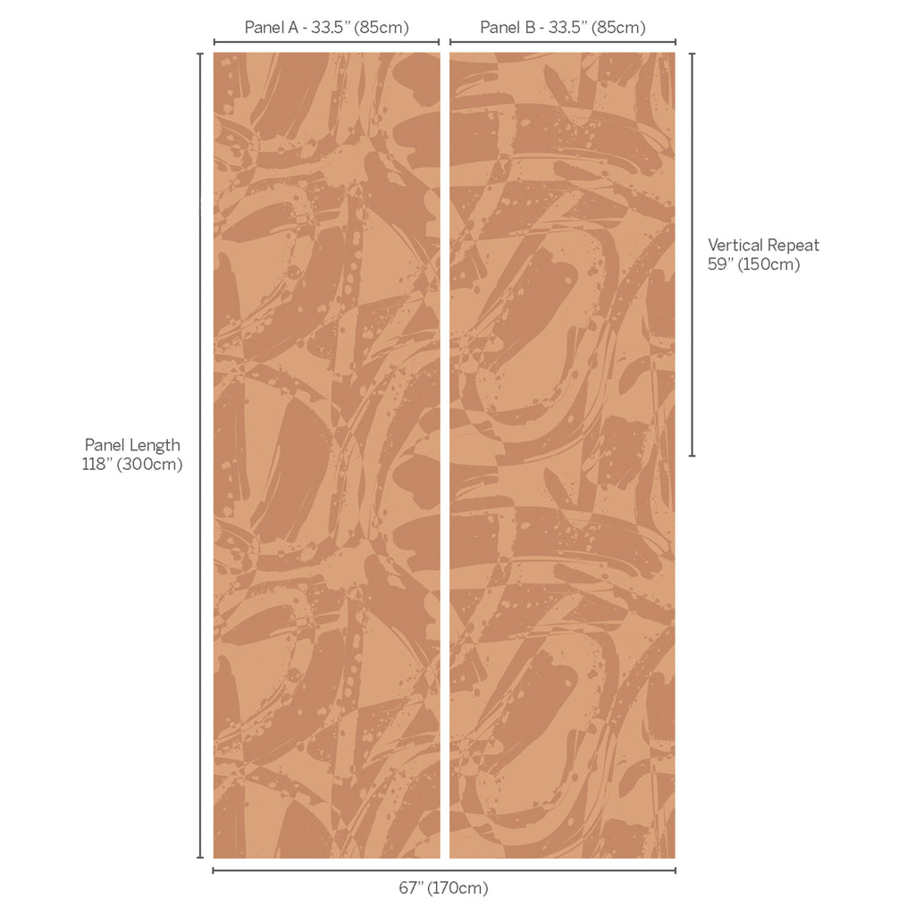 Vandal Wall Mural Sienna | Romo Europe