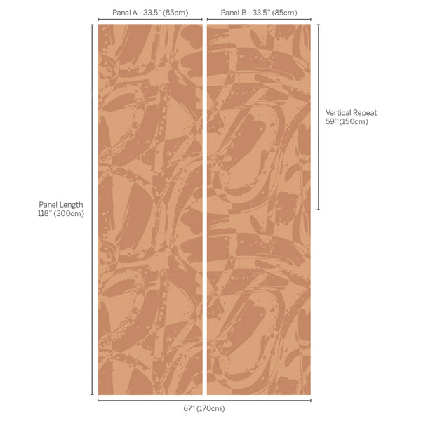 Vandal Wall Mural Sienna | Romo Europe