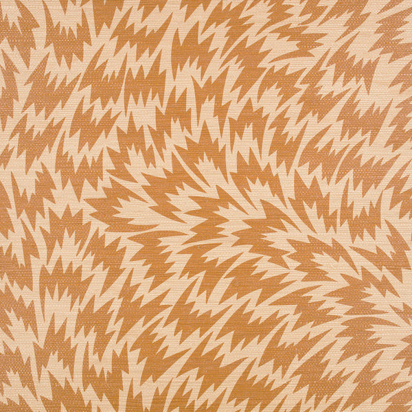 Flash Burnt, Orange Wallcoverings | Romo