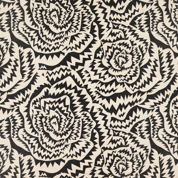 Jagged Roses, Monochrome Wallcoverings | Romo
