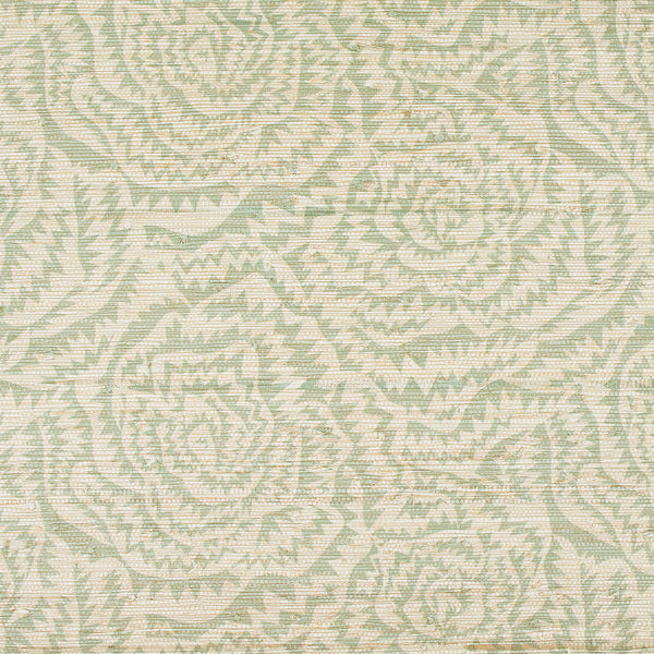 Jagged Roses, Pistachio Wallcoverings | Romo