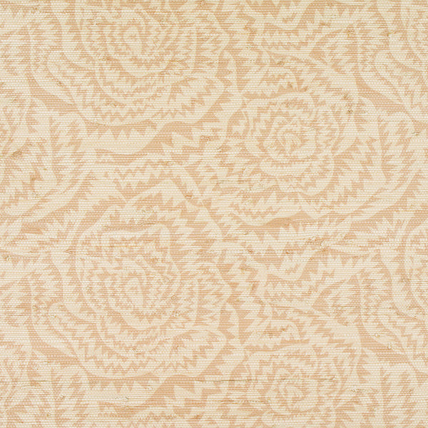 Jagged Roses Pink, Apricot Wallcoverings | Romo