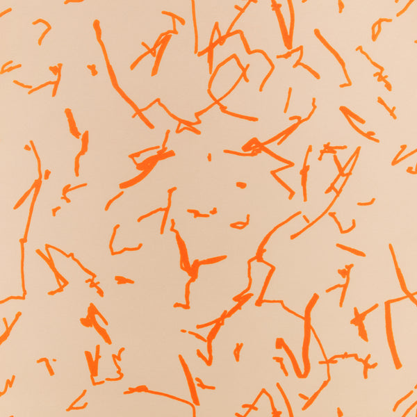 Scribble Wallpaper Tangelo | Romo Europe