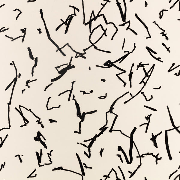Scribble, Ivory Wallcoverings | Romo