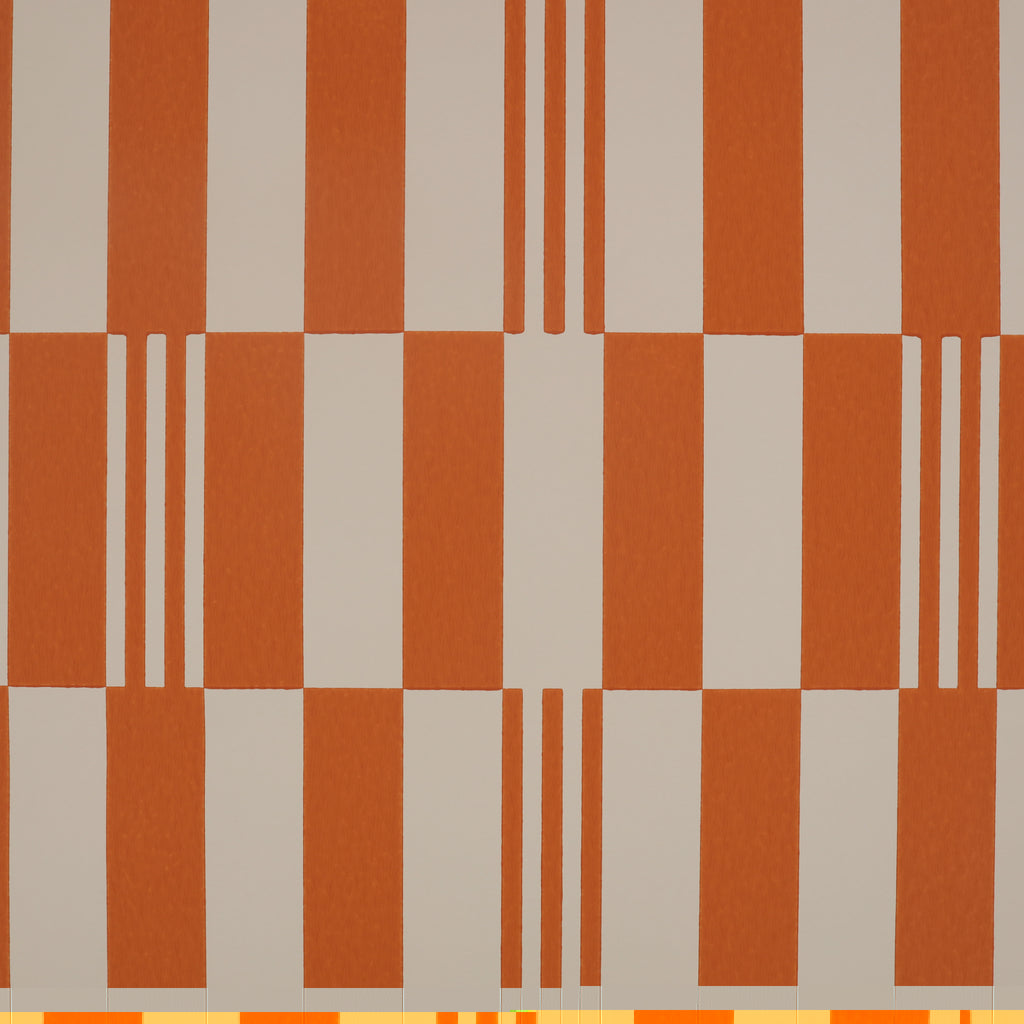 Checkerboard Wallpaper Tangelo | Romo Europe