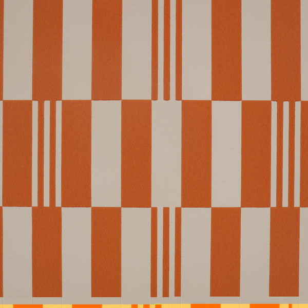 Checkerboard Wallpaper Tangelo | Romo Europe