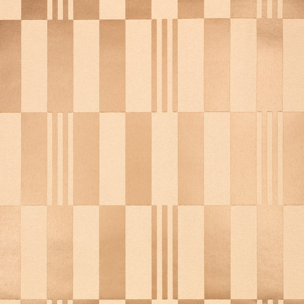 Checkerboard Metallic Rose, Gold Wallcoverings | Romo