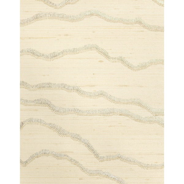 Samples and Purchasing available for Delia - Ivory Ivory By Phillipe Romano | Phillipe Romano Classic Elegance | Abstract Wallcovering Silk at Designer Wallcoverings and Fabrics
