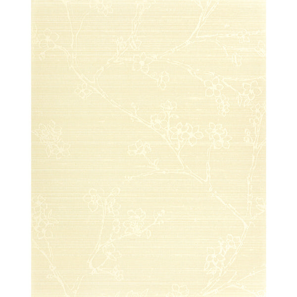 Samples and Purchasing available for Kaisa - Jasmine Yellow By Phillipe Romano | Phillipe Romano Classic Elegance | Botanical & Floral Wallcovering Silk at Designer Wallcoverings and Fabrics