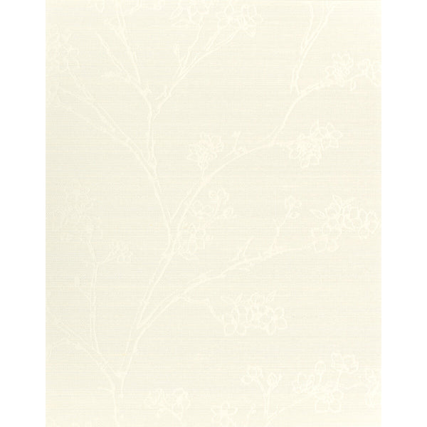 Samples and Purchasing available for Kaisa - Sugar Ivory By Phillipe Romano | Phillipe Romano Classic Elegance | Botanical & Floral Wallcovering Silk at Designer Wallcoverings and Fabrics