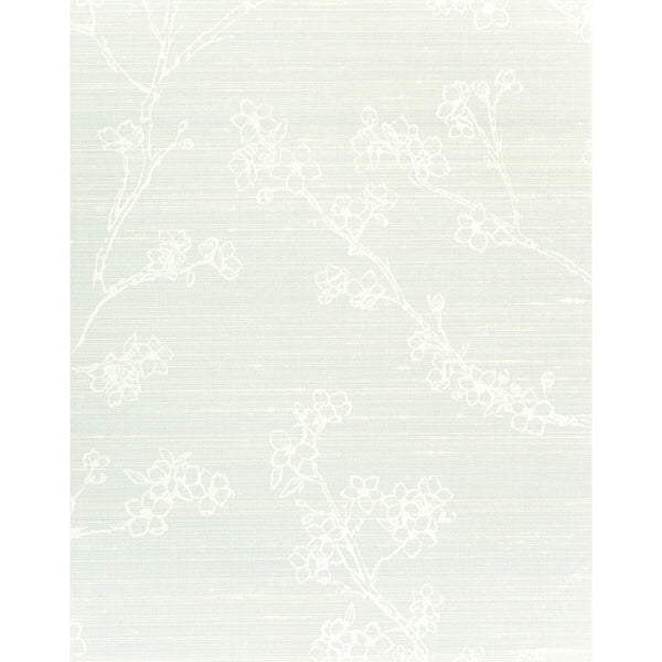 Samples and Purchasing available for Kaisa - Ice Light Blue By Phillipe Romano | Phillipe Romano Classic Elegance | Botanical & Floral Wallcovering Silk at Designer Wallcoverings and Fabrics