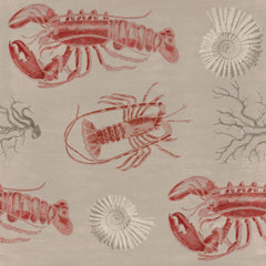 Lobster Taupe - Taupe, Red Wallcovering | Mind the Gap