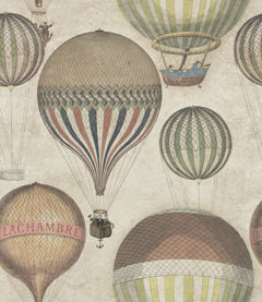 Hot Air - Taupe, Blue, Green, Red Wallcovering | Mind the Gap