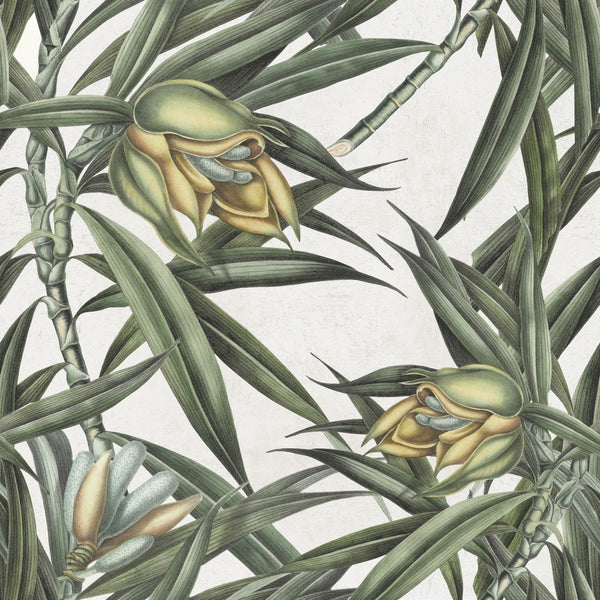 Exotic Fruit Ii - White, Green, Yellow Wallcovering | Mind the Gap