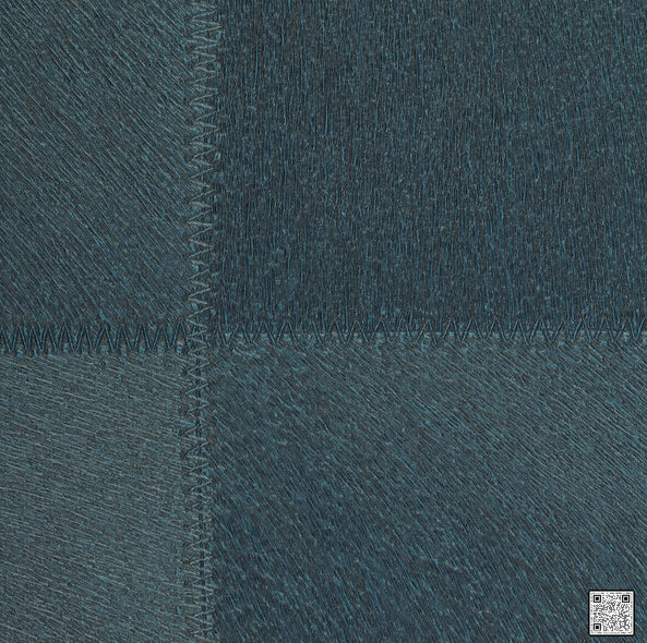Samples and Purchasing available for Saddle Stitch - Indigo  By Phillipe Romano | Phillipe Romano Performace Vinyl 17 |Modern Metallic Wallcovering Vinyl/Faux Leather at Designer Wallcoverings and Fabrics