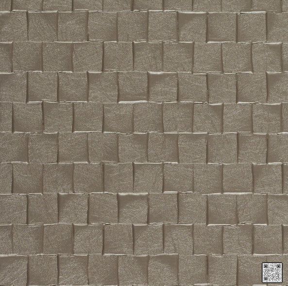 Samples and Purchasing available for Rock Candy - Mocha  By Phillipe Romano | Phillipe Romano Performace Vinyl |Geometric Texture Wallcovering Vinyl/Faux Leather at Designer Wallcoverings and Fabrics