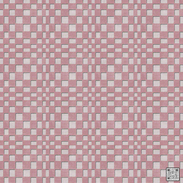 Eyepop - Rose Quartz  By Phillipe Romano | Phillipe Romano Showhouse |Geometric Metallic Wallcovering Grasscloth