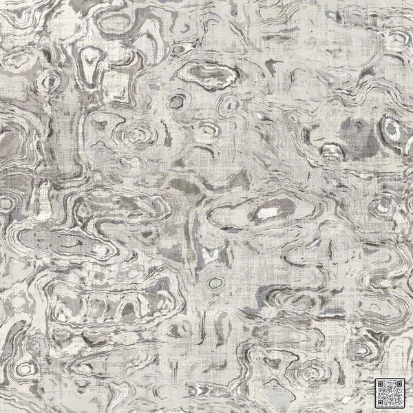 Lavalamp - Pewter  By Phillipe Romano | Phillipe Romano Showhouse |Modern Geometric Wallcovering Grasscloth